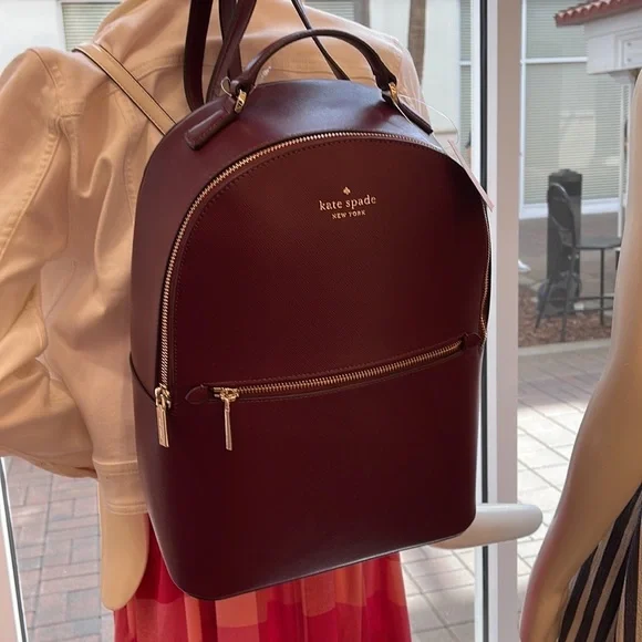 Flap Backpack Kate Spade Burgundy Backpack Buy Designer BACKPACKS